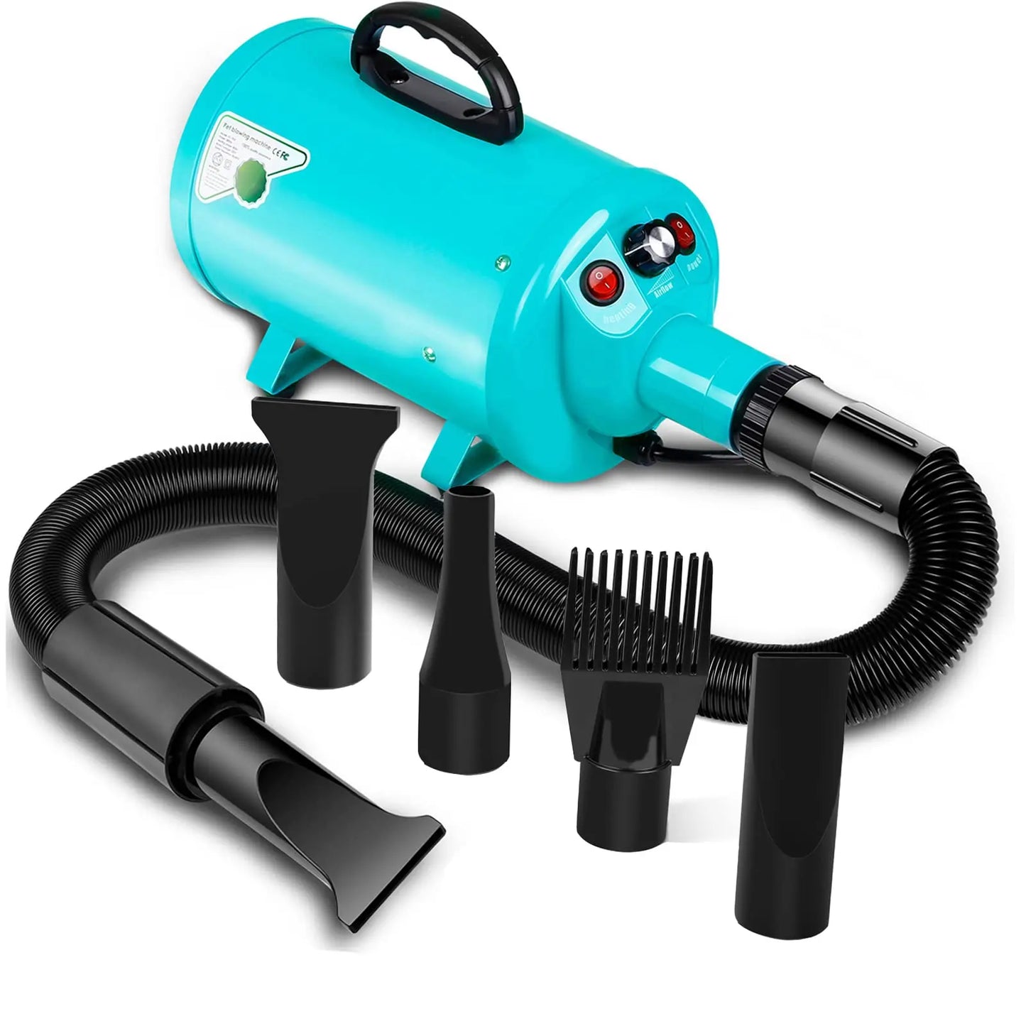 CeMax Dog Hair Dryer Pet Grooming Blower With Heat Options
