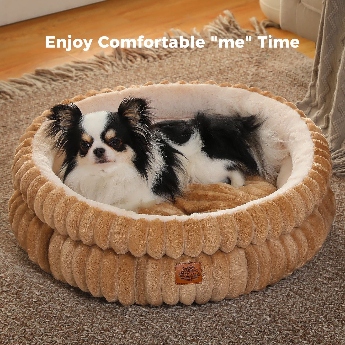 PEQULTICN Cat Bed Cozy Kitten Bed With Anti Slip Bottom