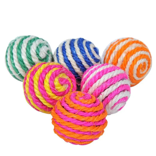 4 Pack Interactive Cat And Dog Ball Toys For Pets Training