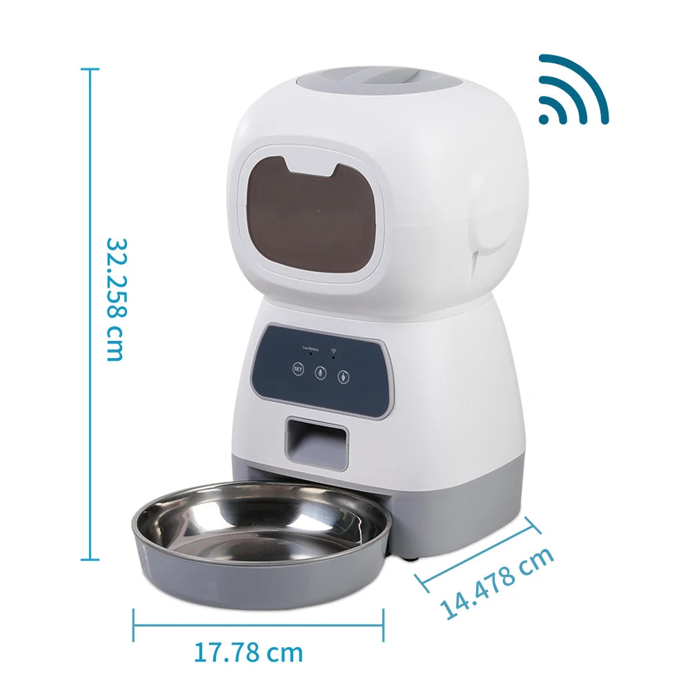 Autofeder WiFi Smart Cat Feeder With Voice Recorder