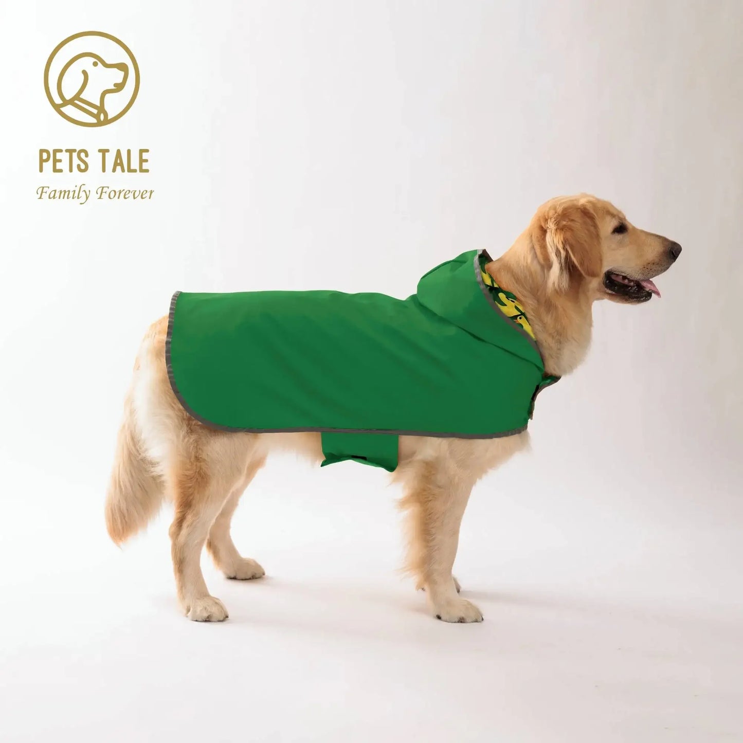 Pets Tale All Weather Dog Raincoat Waterproof PU Coat