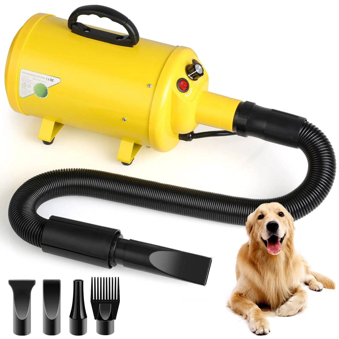CeMax Dog Hair Dryer Pet Grooming Blower With Heat Options