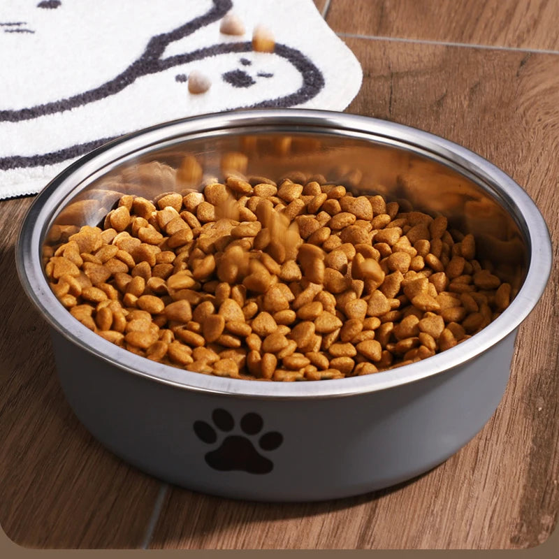 Hignconcerned Stainless Steel Pet Water Bowl With Non Slip