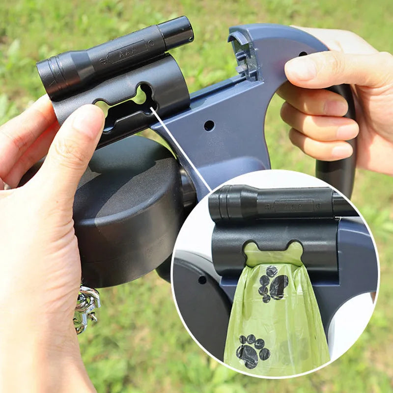 Guangdong 3in1 Auto Retractable Dog Leash Flashlight