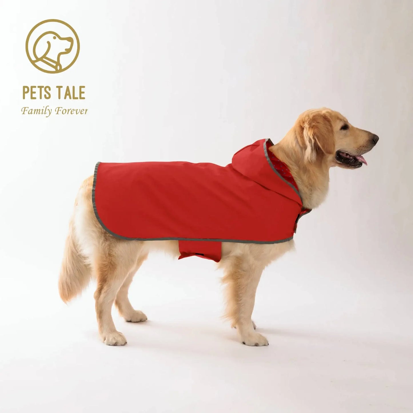 Pets Tale All Weather Dog Raincoat Waterproof PU Coat