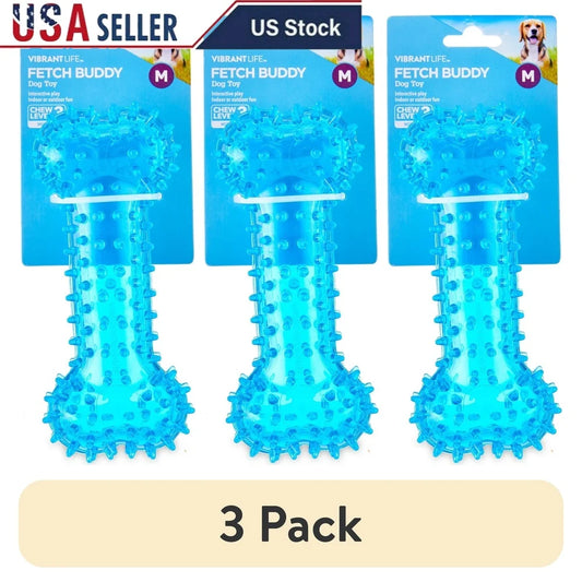 Hign-concerned Spiky Bone Dog Toy Chew Level 3 Durable TPR