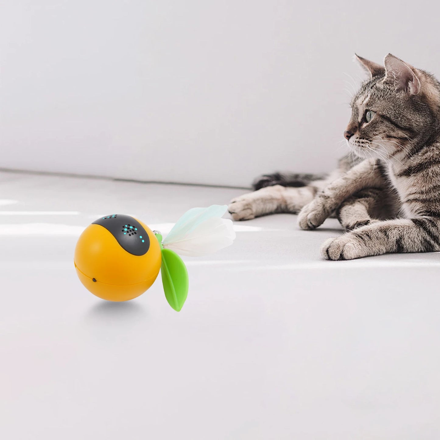 CN Sichuan Interactive Cat Toy LED Ball Feather Bell