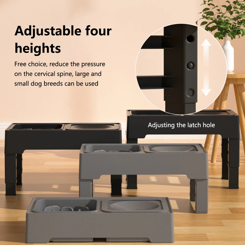 Twister CK Elevated Dog Slow Feeder With Adjustable Heights