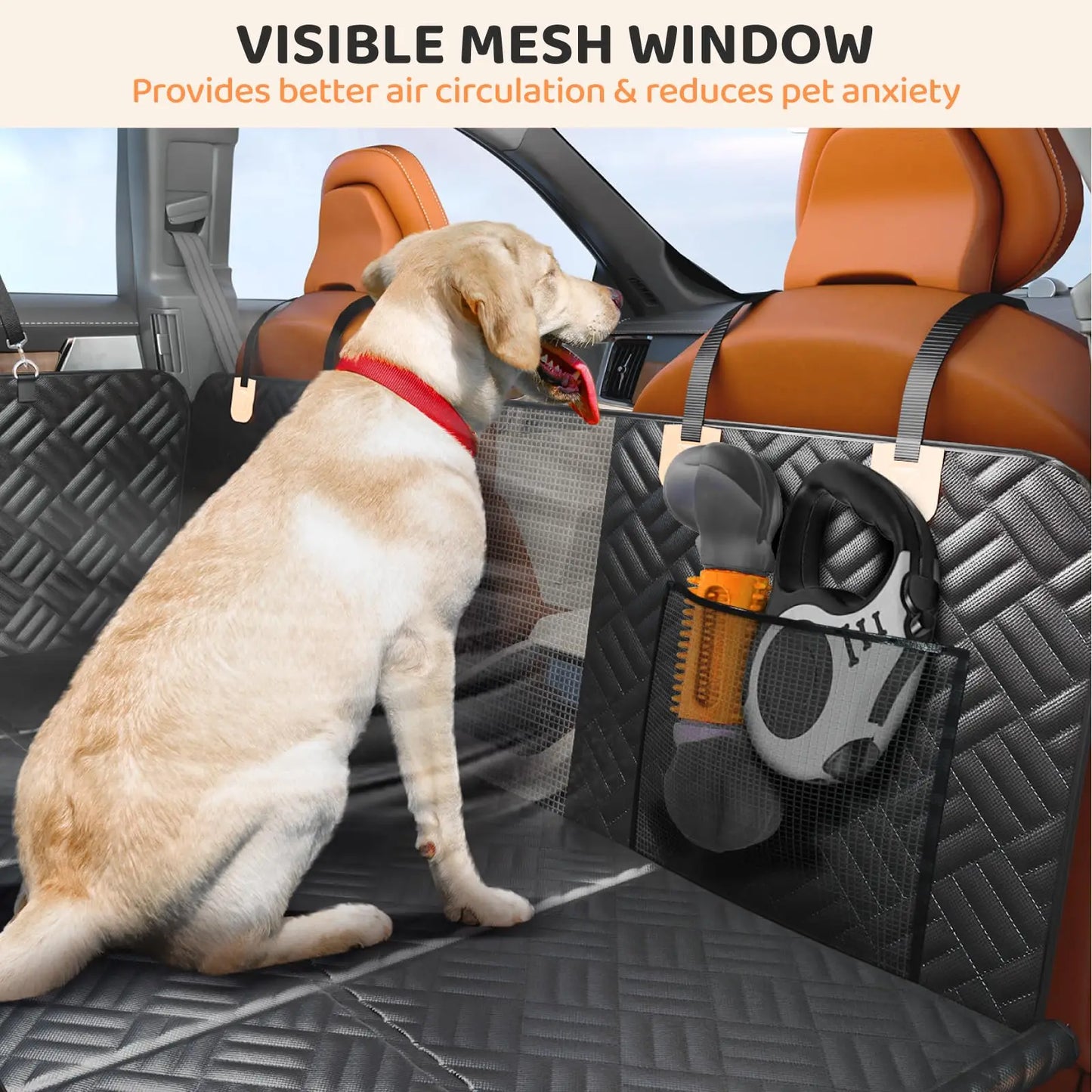Zhejiang Dog Car Rear Seat Cover Hammock Load Bearing 400Lb