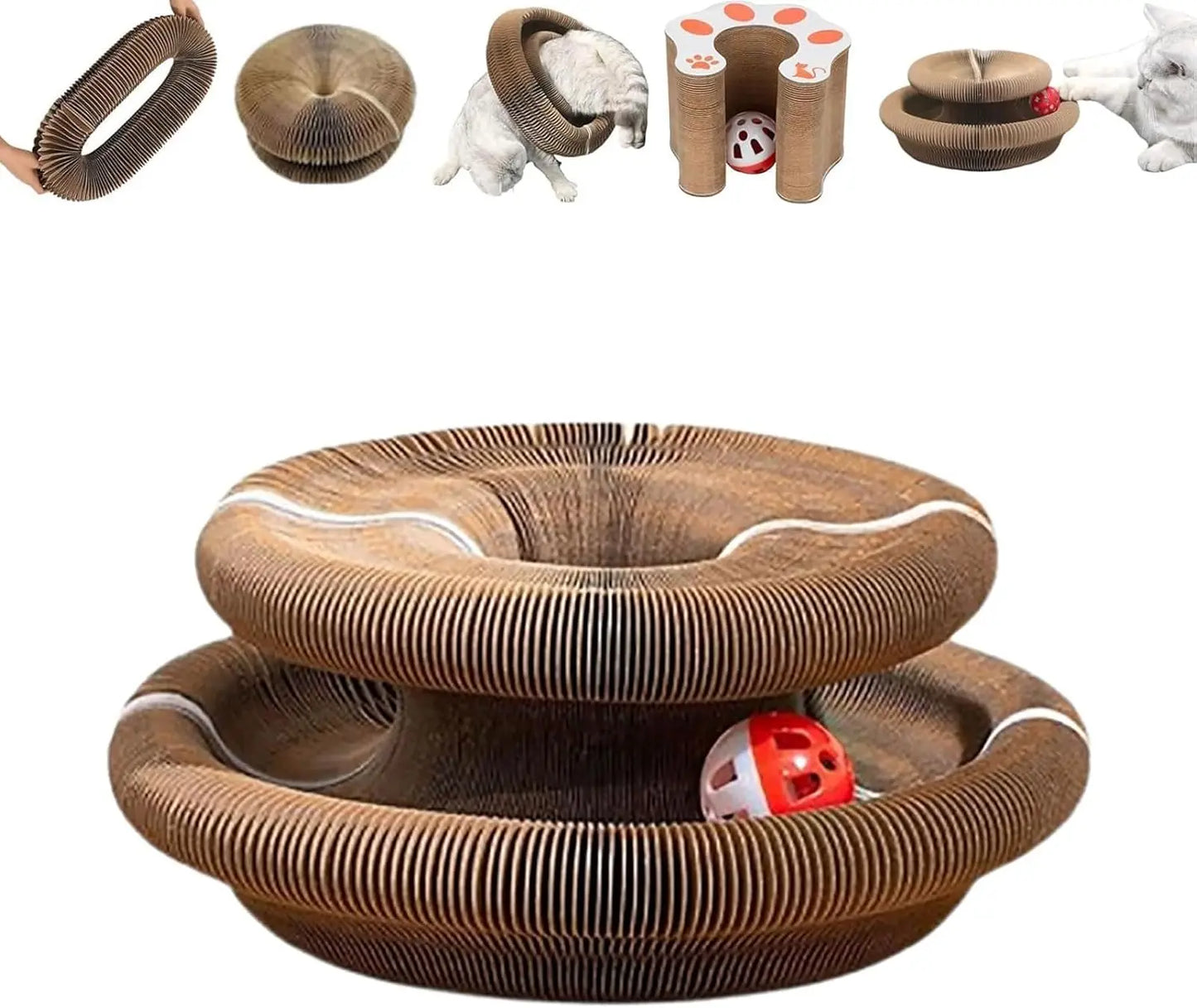 Kitty Kurlz Cat Toy Interactive Scratching Board Toy