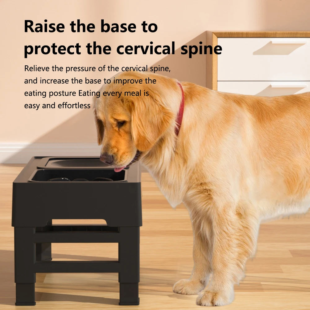 Twister CK Elevated Dog Slow Feeder With Adjustable Heights