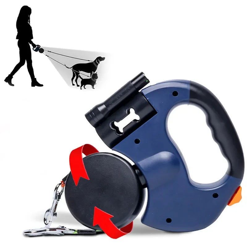 Guangdong 3in1 Auto Retractable Dog Leash Flashlight