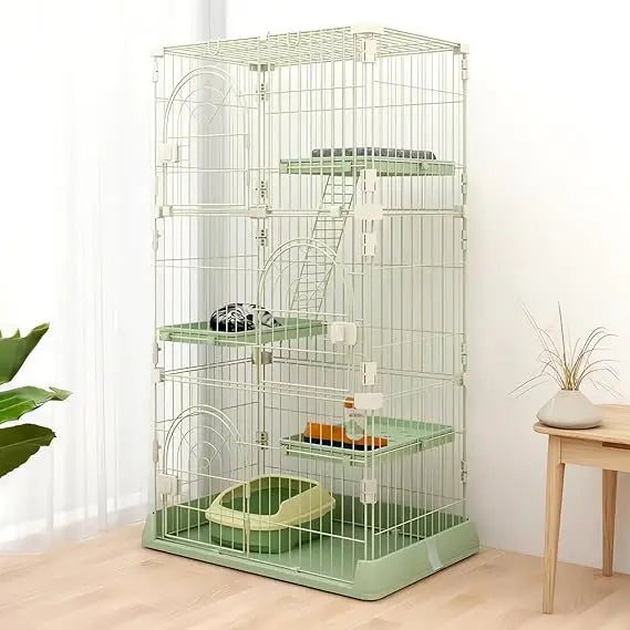 Closure Cat Cage Indoor Enclosure 3 Tier Playpen For Cats
