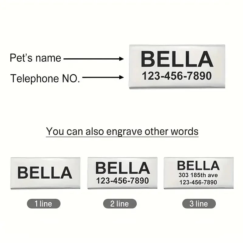 Choice Bohemian Floral Breakaway Cat Collar Engraved ID Tag