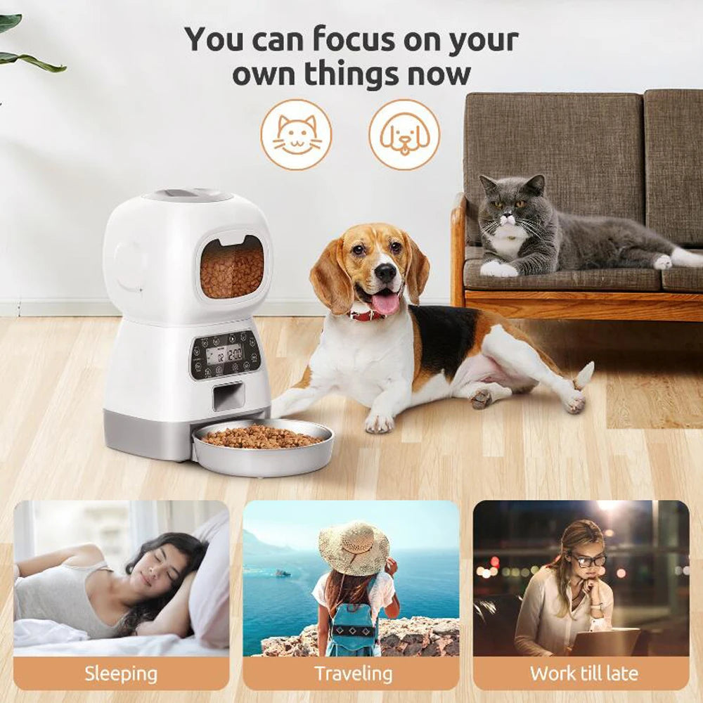 Autofeder WiFi Smart Cat Feeder With Voice Recorder