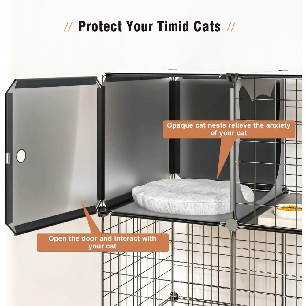 Closure Cat Enclosure Indoor Outdoor 3 Tier Catio Playpen
