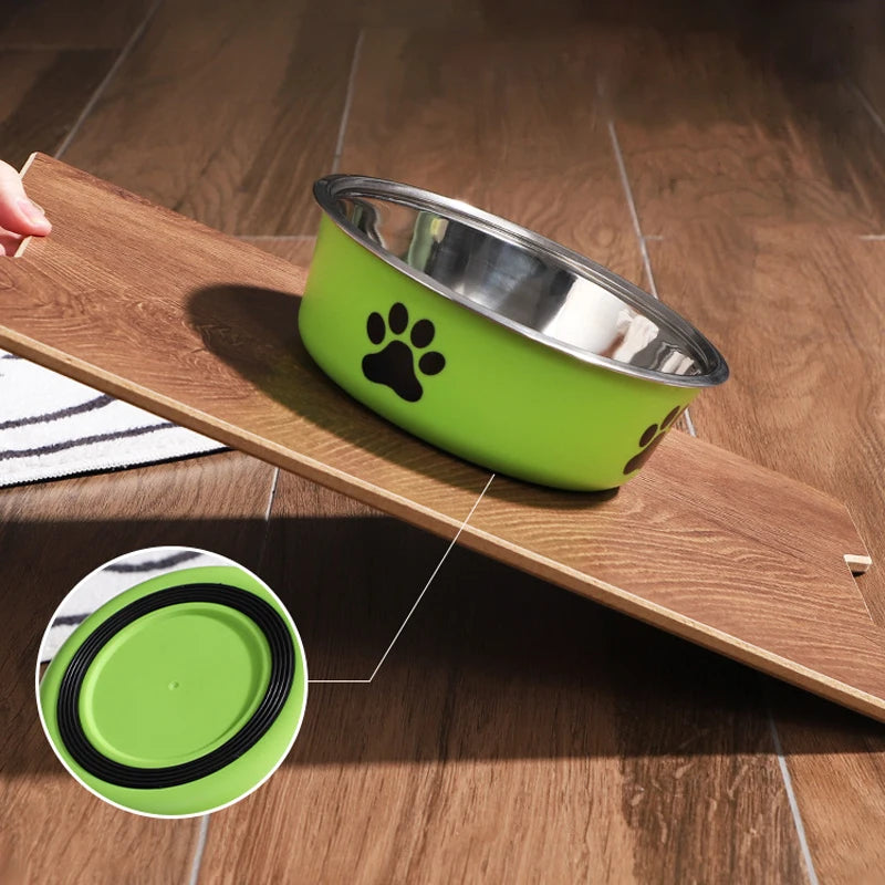 Hignconcerned Stainless Steel Pet Water Bowl With Non Slip