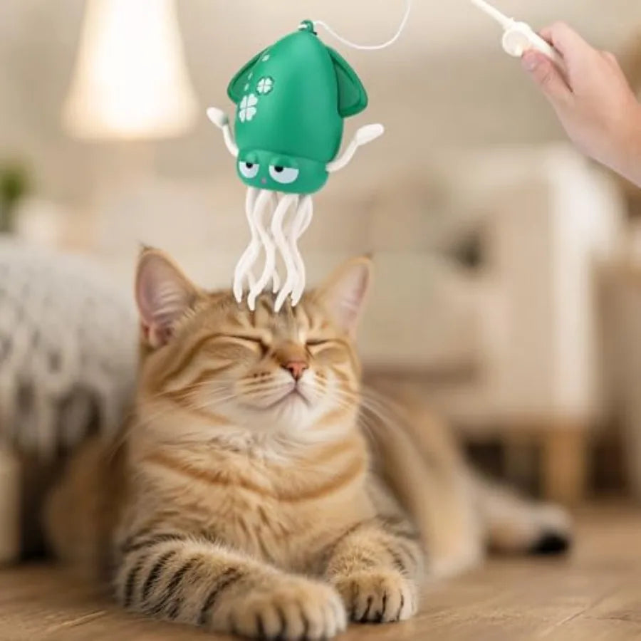 Hign-concerned Interactive Octopus Cat Toy Dancing Light