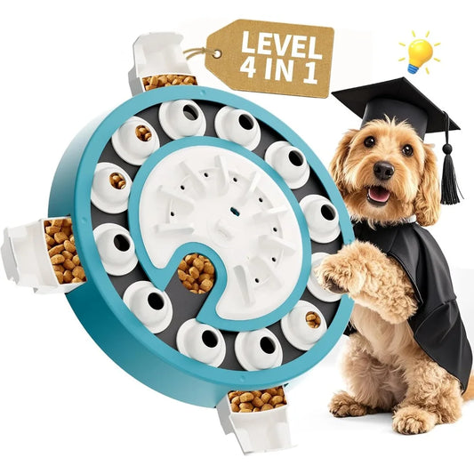 Hign-concerned Dog Puzzle Toy 4 In 1 Interactive MultiStage