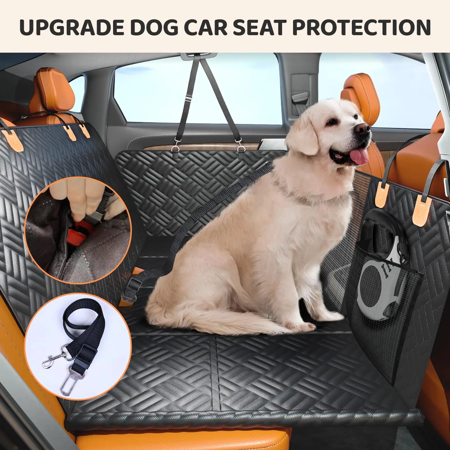 Zhejiang Dog Car Rear Seat Cover Hammock Load Bearing 400Lb