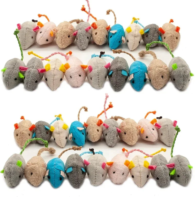 Catnip Rattle Mouse Toys For Cats 12 Pack Interactive