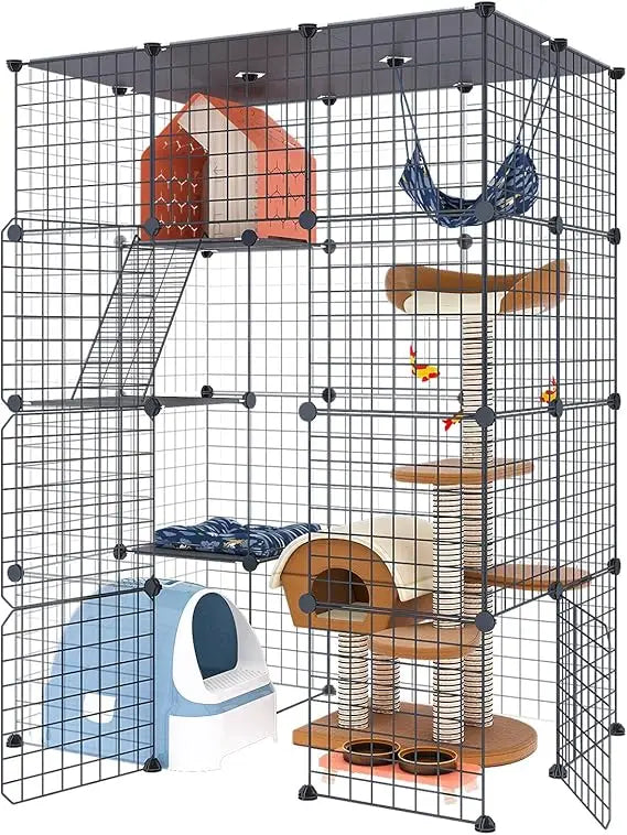 Closure Large Cat Cage Enclosure Indoor Playpen Detachable