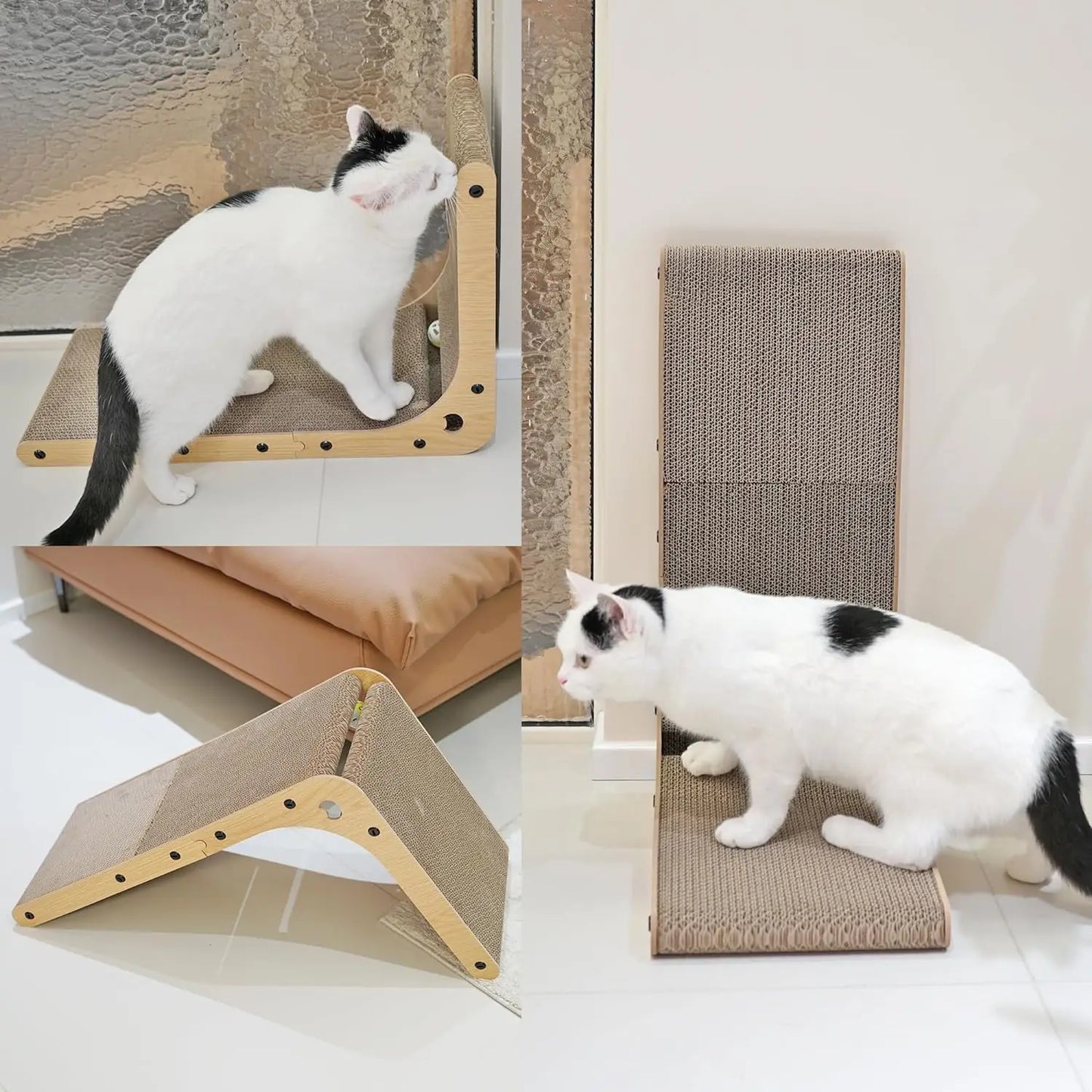 Guangdong L Shaped Cat Scratcher Cardboard Pad For Cats