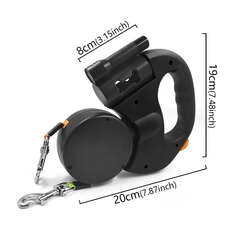 Guangdong 3in1 Auto Retractable Dog Leash Flashlight