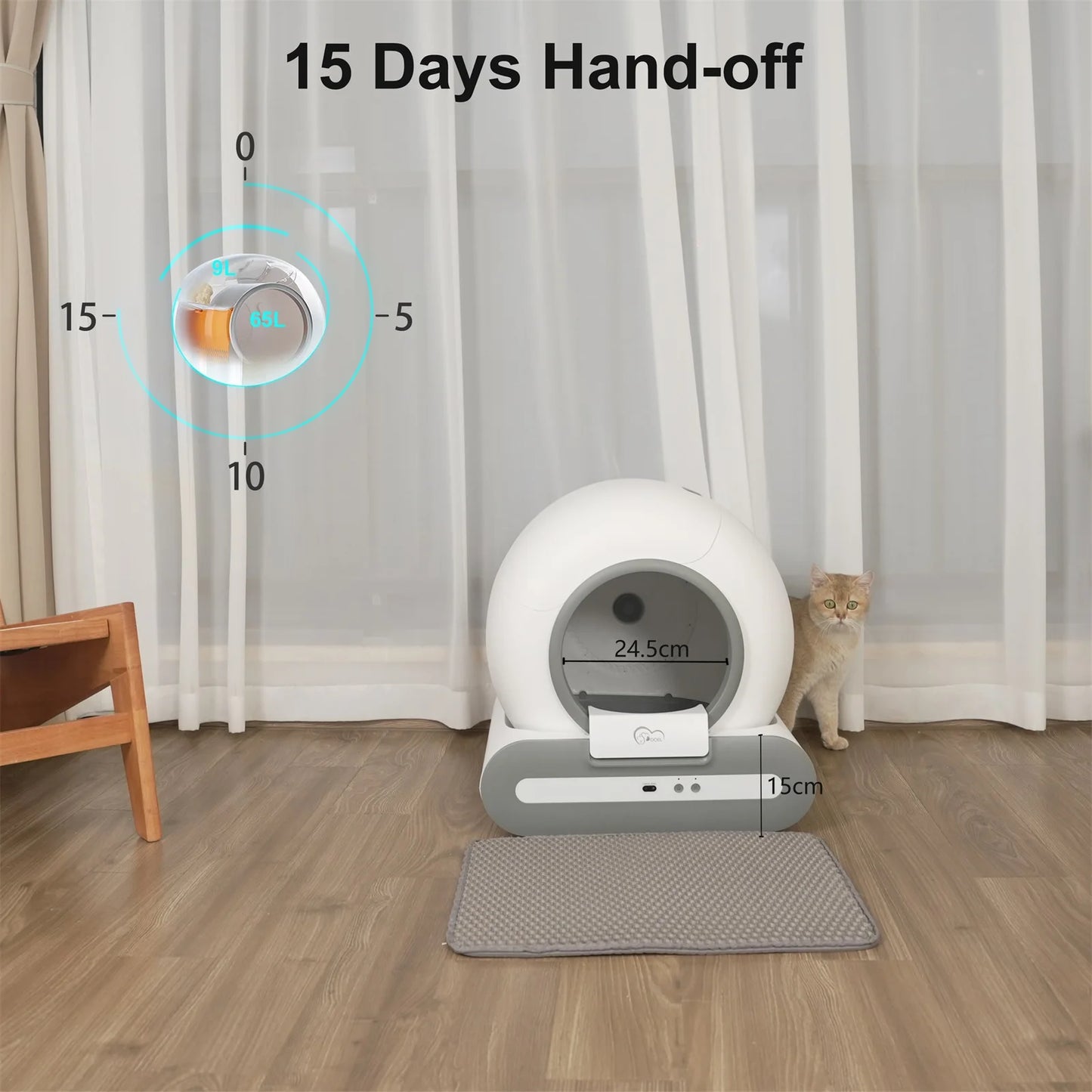 DOEL Automatic Self Cleaning Cat Litter Box App