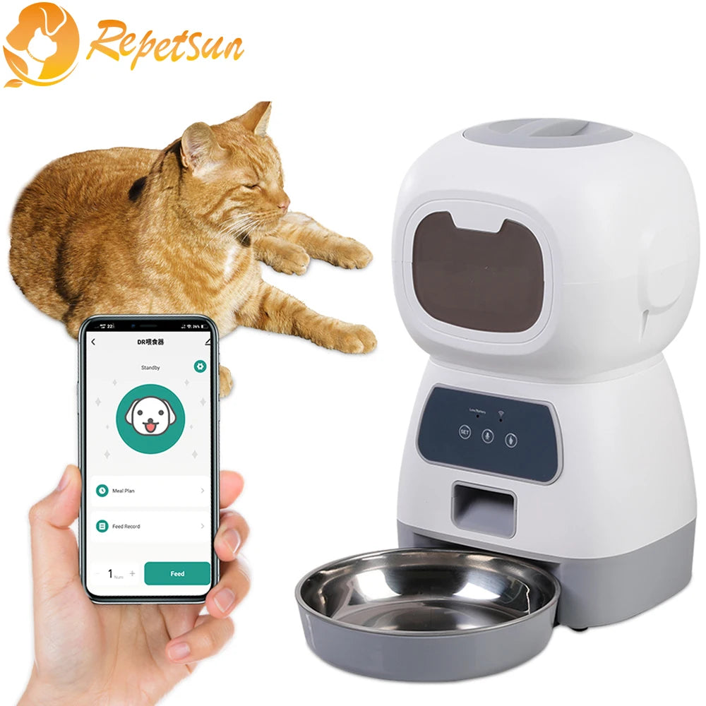 Autofeder WiFi Smart Cat Feeder With Voice Recorder