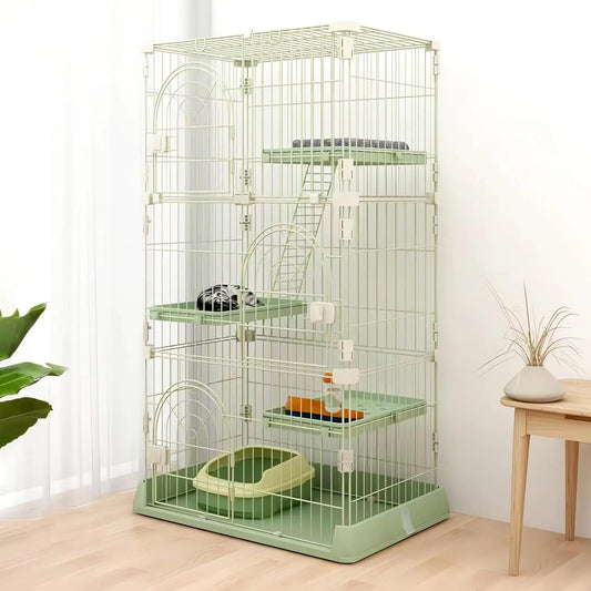 Closure Cat Cage Indoor Enclosure 3 Tier Playpen For Cats