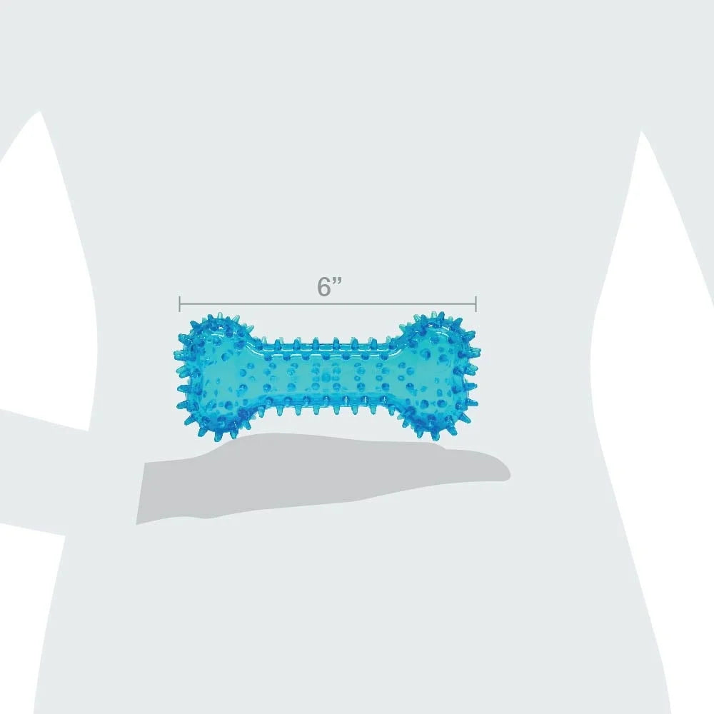 Hign-concerned Spiky Bone Dog Toy Chew Level 3 Durable TPR