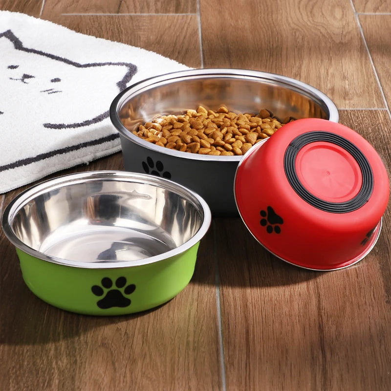 Hignconcerned Stainless Steel Pet Water Bowl With Non Slip