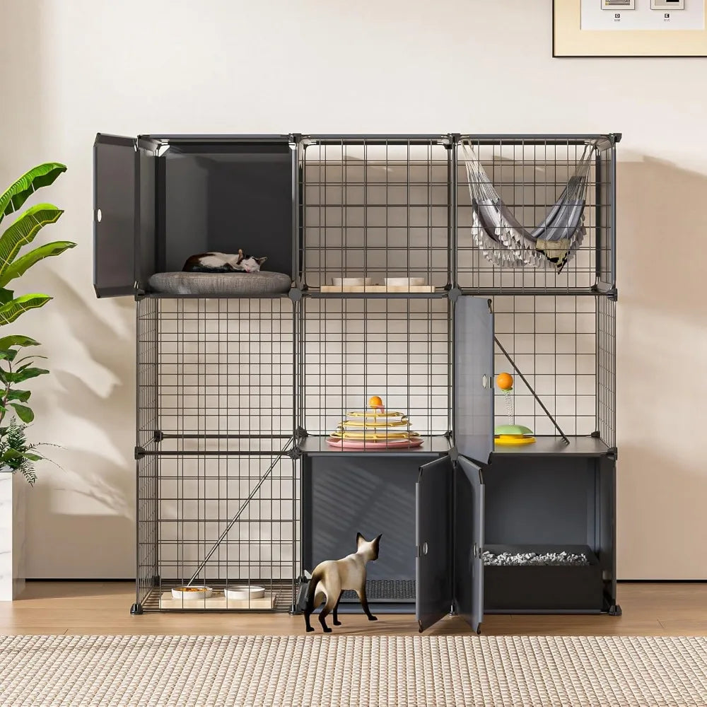 Closure Cat Enclosure Indoor Outdoor 3 Tier Catio Playpen