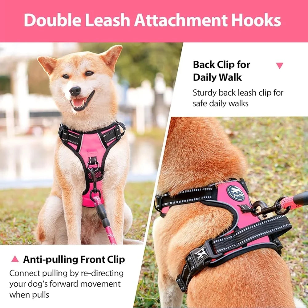 Fujian No Pull Reflective Dog Harness Adjustable Vest