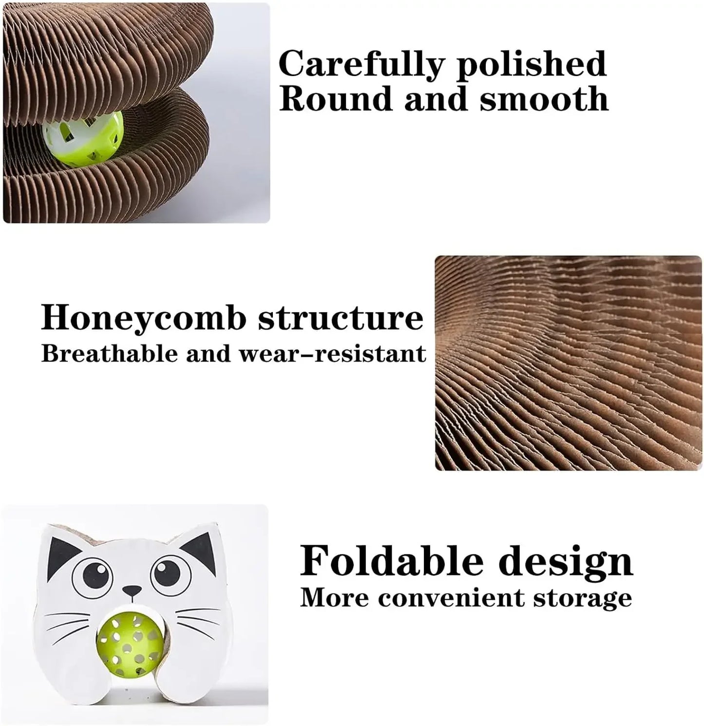 Kitty Kurlz Cat Toy Interactive Scratching Board Toy
