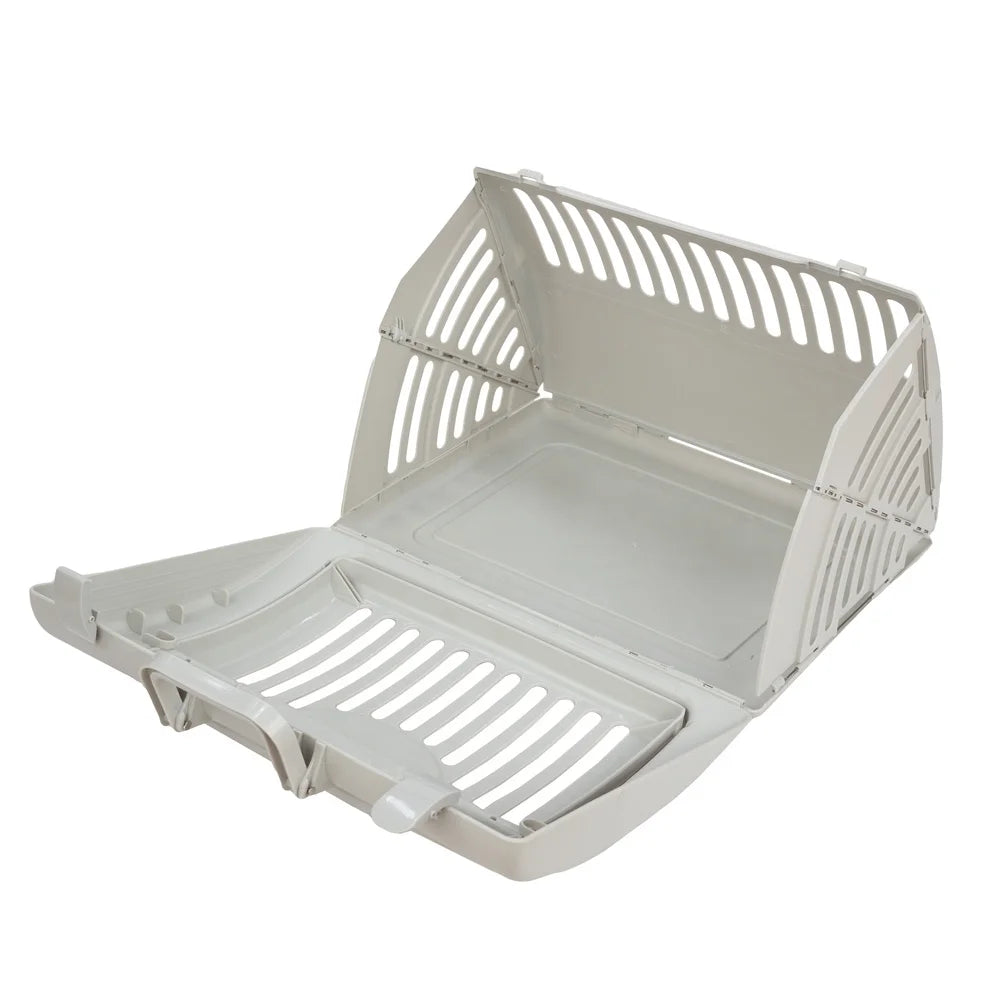 PDQ Foldable Plastic Cat Carrier Portable Travel Crate