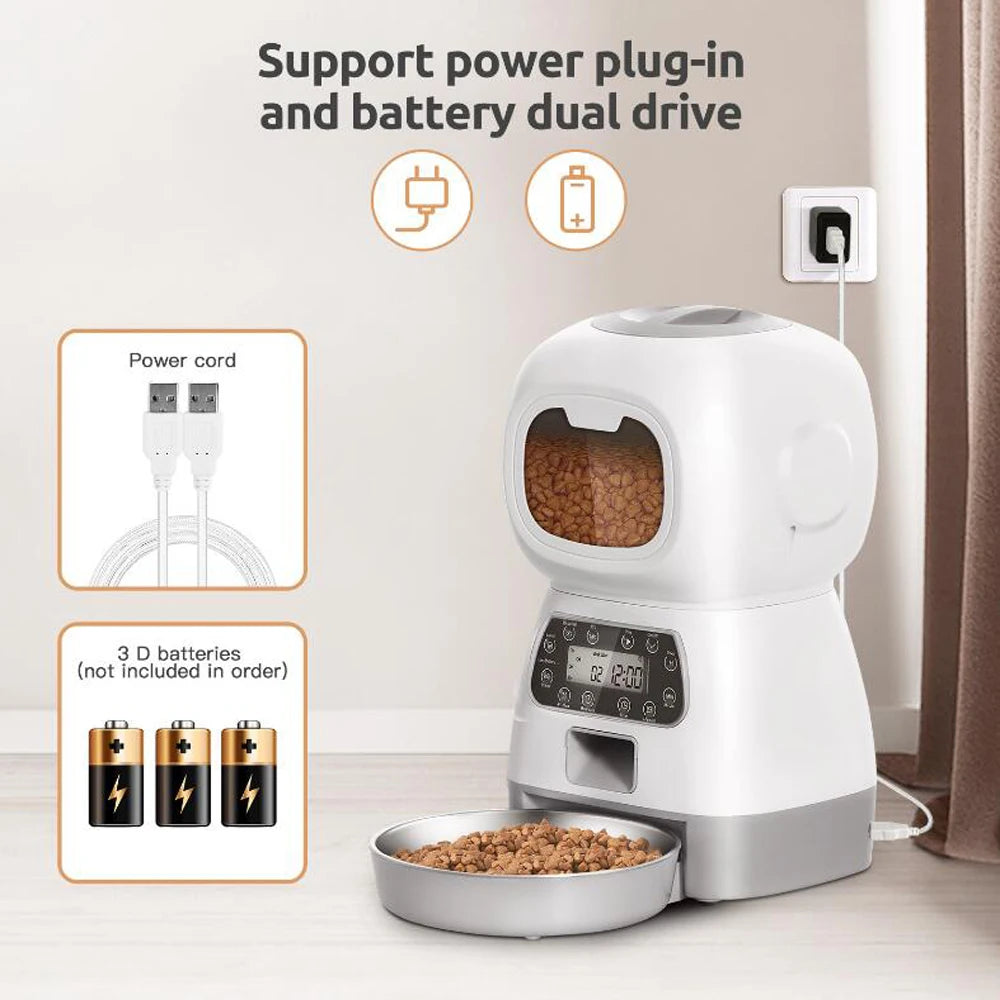 Autofeder WiFi Smart Cat Feeder With Voice Recorder