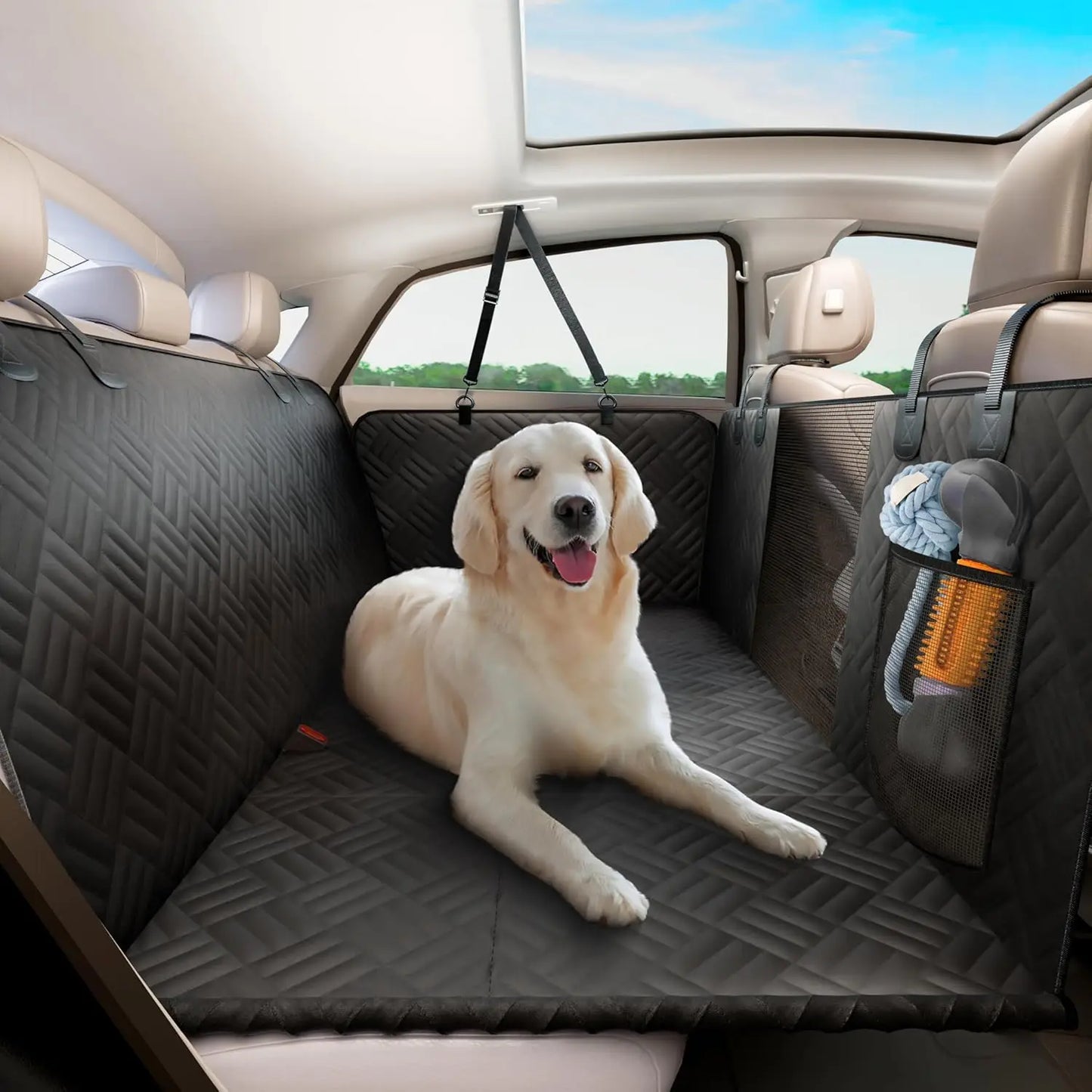 Zhejiang Dog Car Rear Seat Cover Hammock Load Bearing 400Lb
