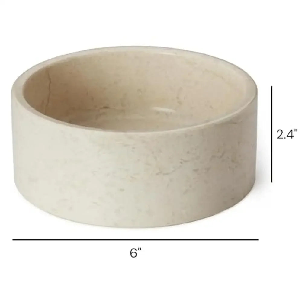 XMSJ Marble Stone Dog Bowl Premium Food and Water Dish