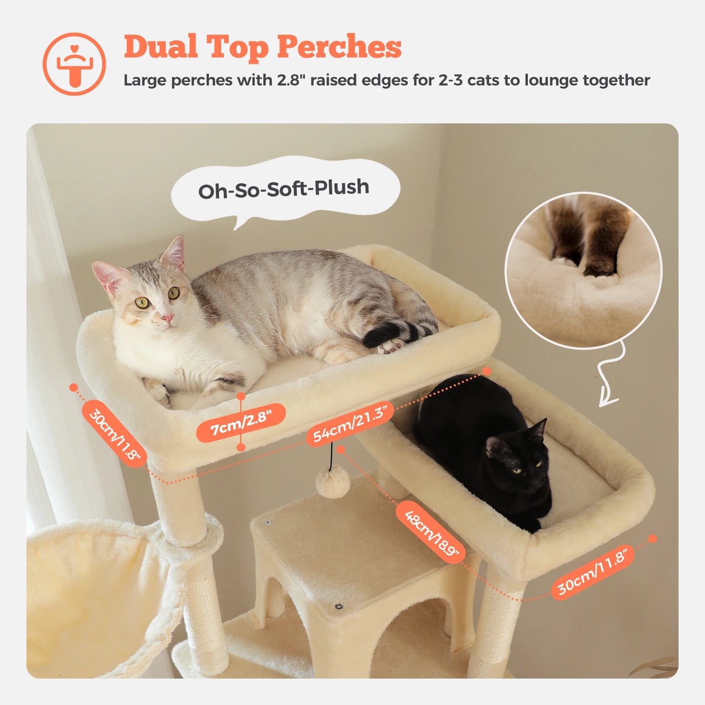 PAWZ Road Cat Tree Sisal Scratching Post With Hammock