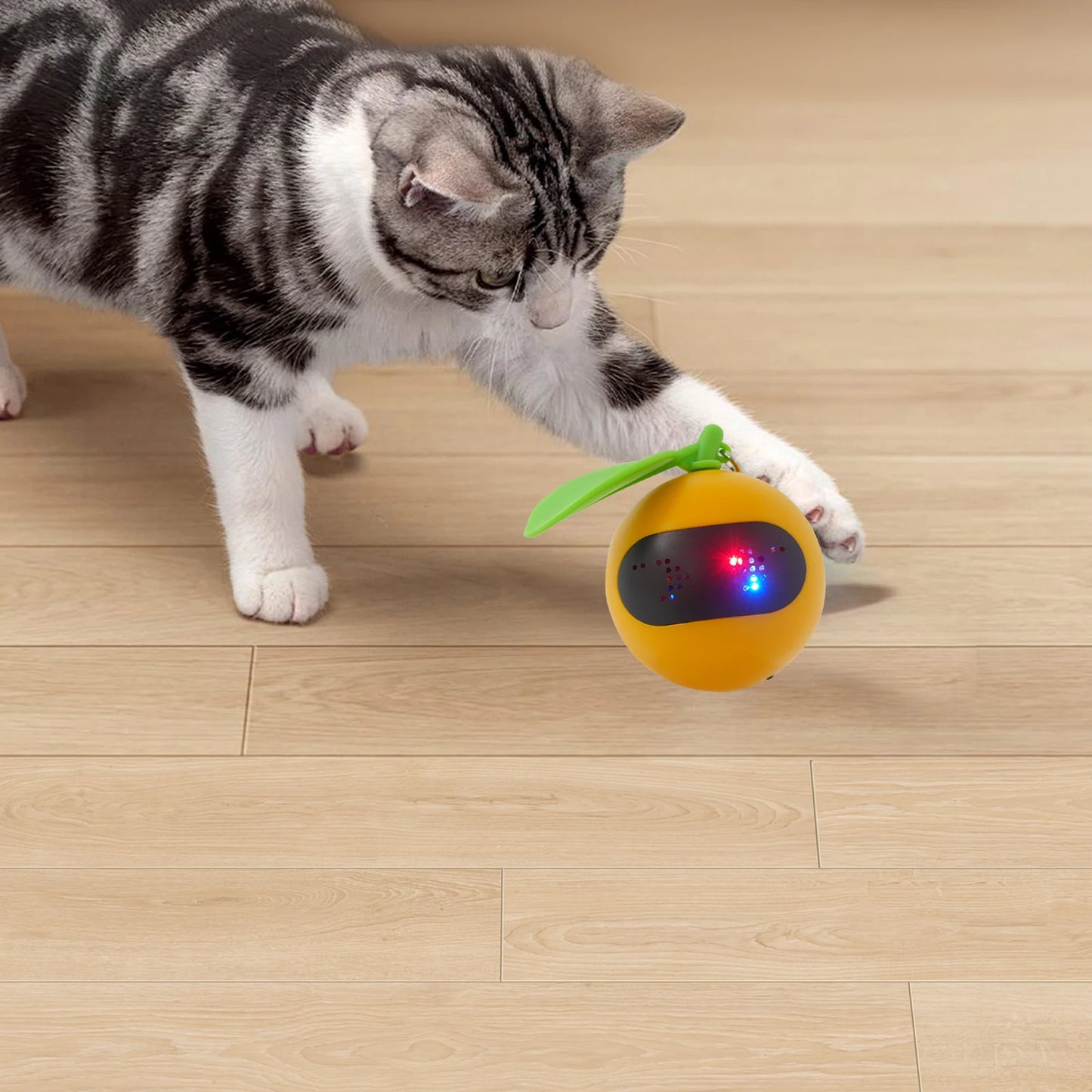 CN Sichuan Interactive Cat Toy LED Ball Feather Bell