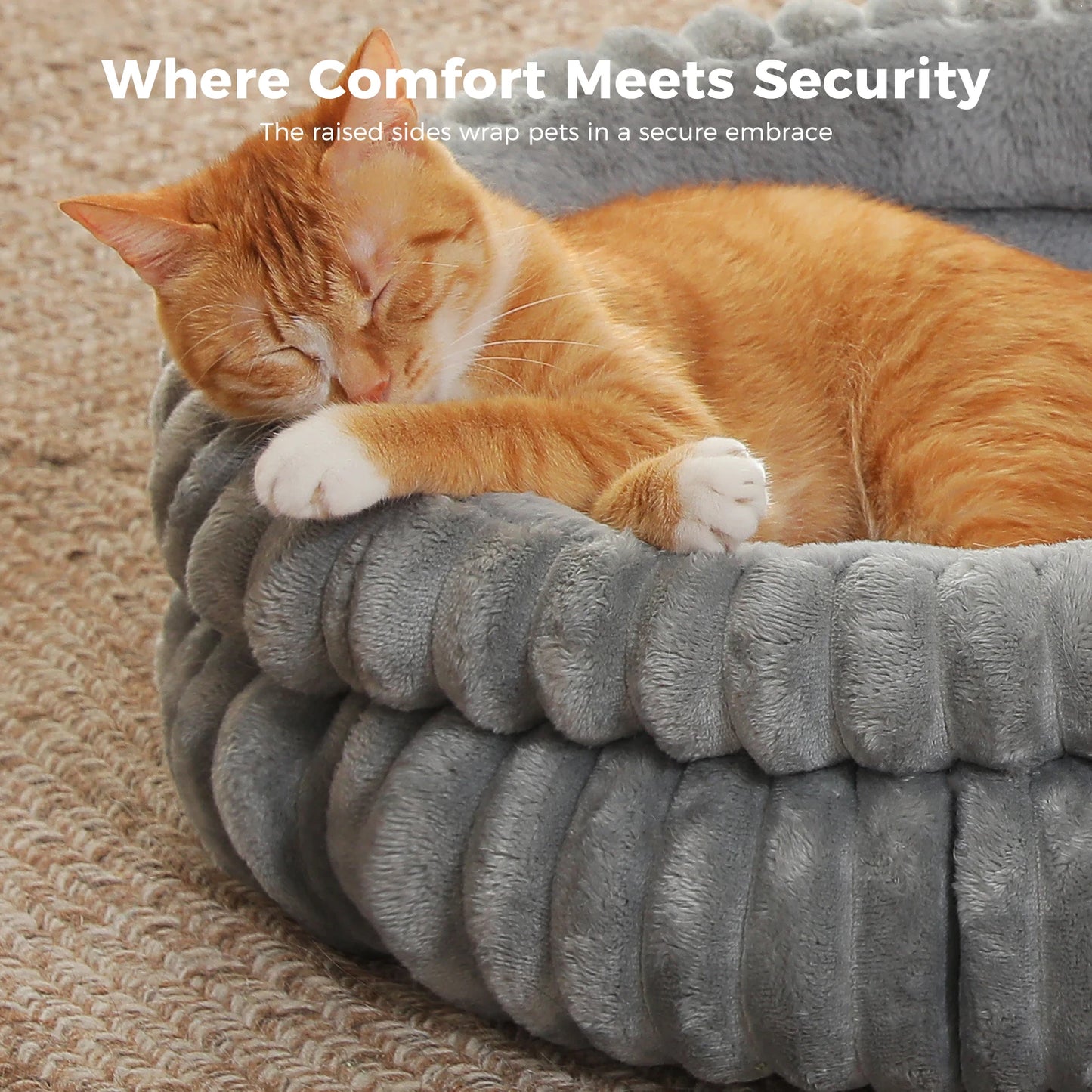 PEQULTICN Cat Bed Cozy Kitten Bed With Anti Slip Bottom