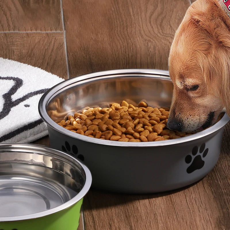 Hignconcerned Stainless Steel Pet Water Bowl With Non Slip