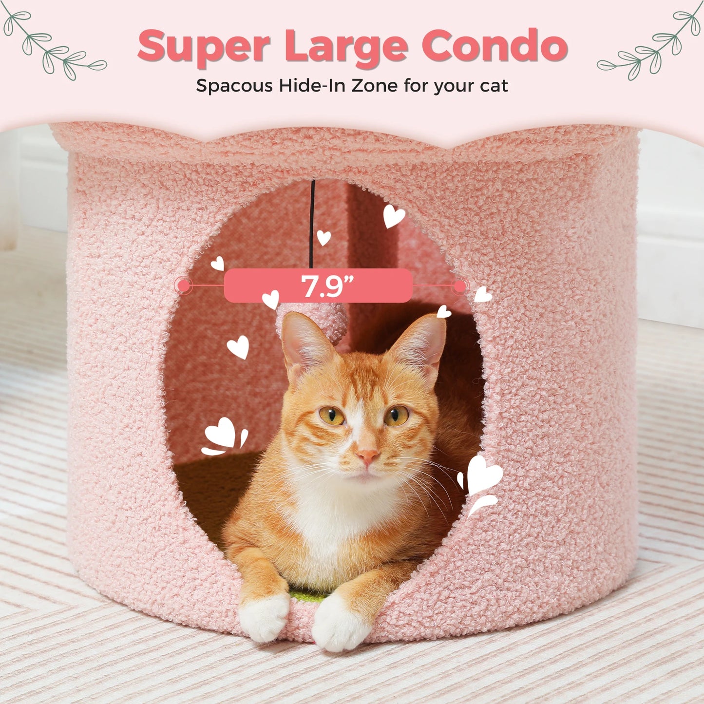 PAWZ Road Cat Beds Indoor House With Removable Flower Bed
