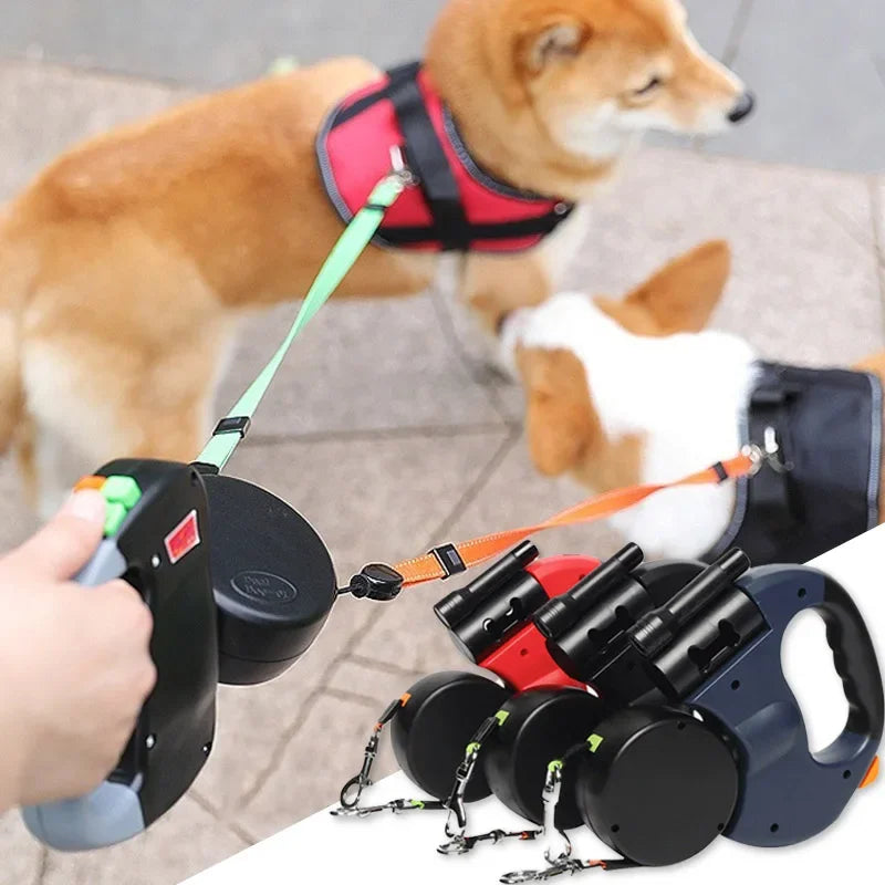 Guangdong 3in1 Auto Retractable Dog Leash Flashlight