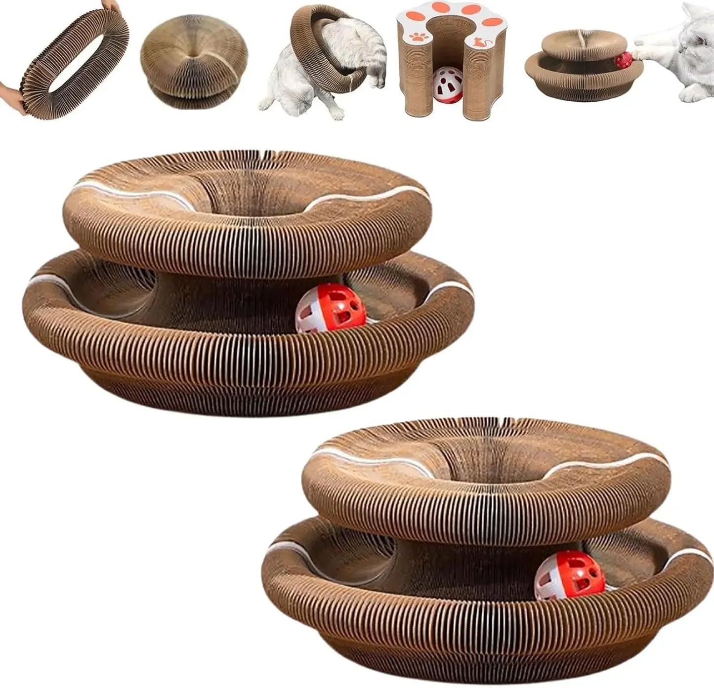 Kitty Kurlz Cat Toy Interactive Scratching Board Toy