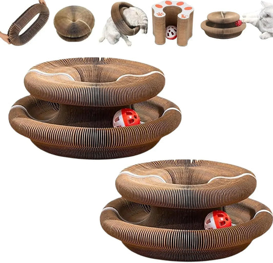 Kitty Kurlz Cat Toy Interactive Scratching Board Toy