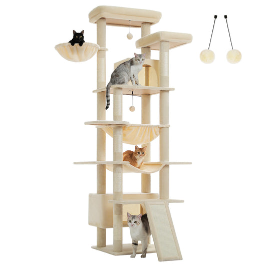 PAWZ Road Multi Level Cat Tree Tower With Sisal Posts