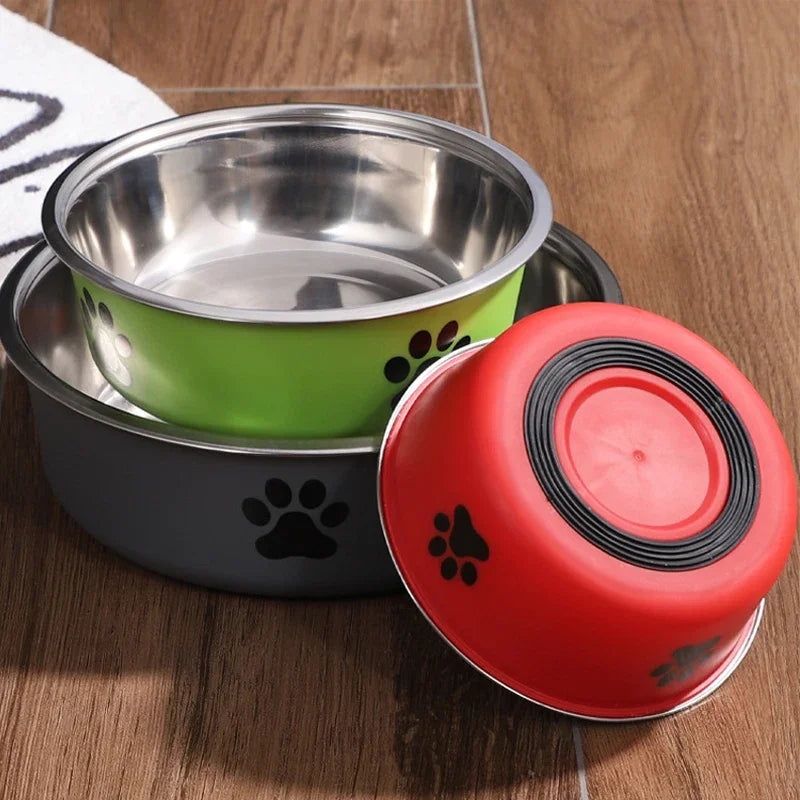 Hignconcerned Stainless Steel Pet Water Bowl With Non Slip